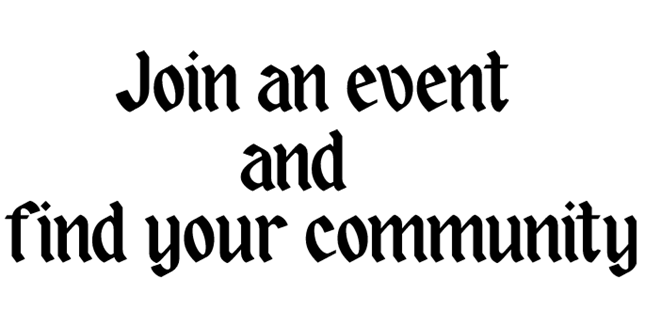 Join an event and find your community